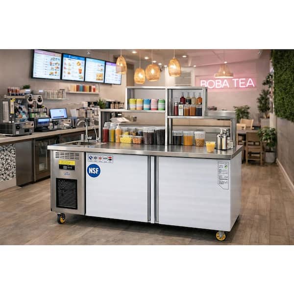 Cooler Depot Bubble Tea 72 in. 19 cu. ft. Commercial Refrigerator