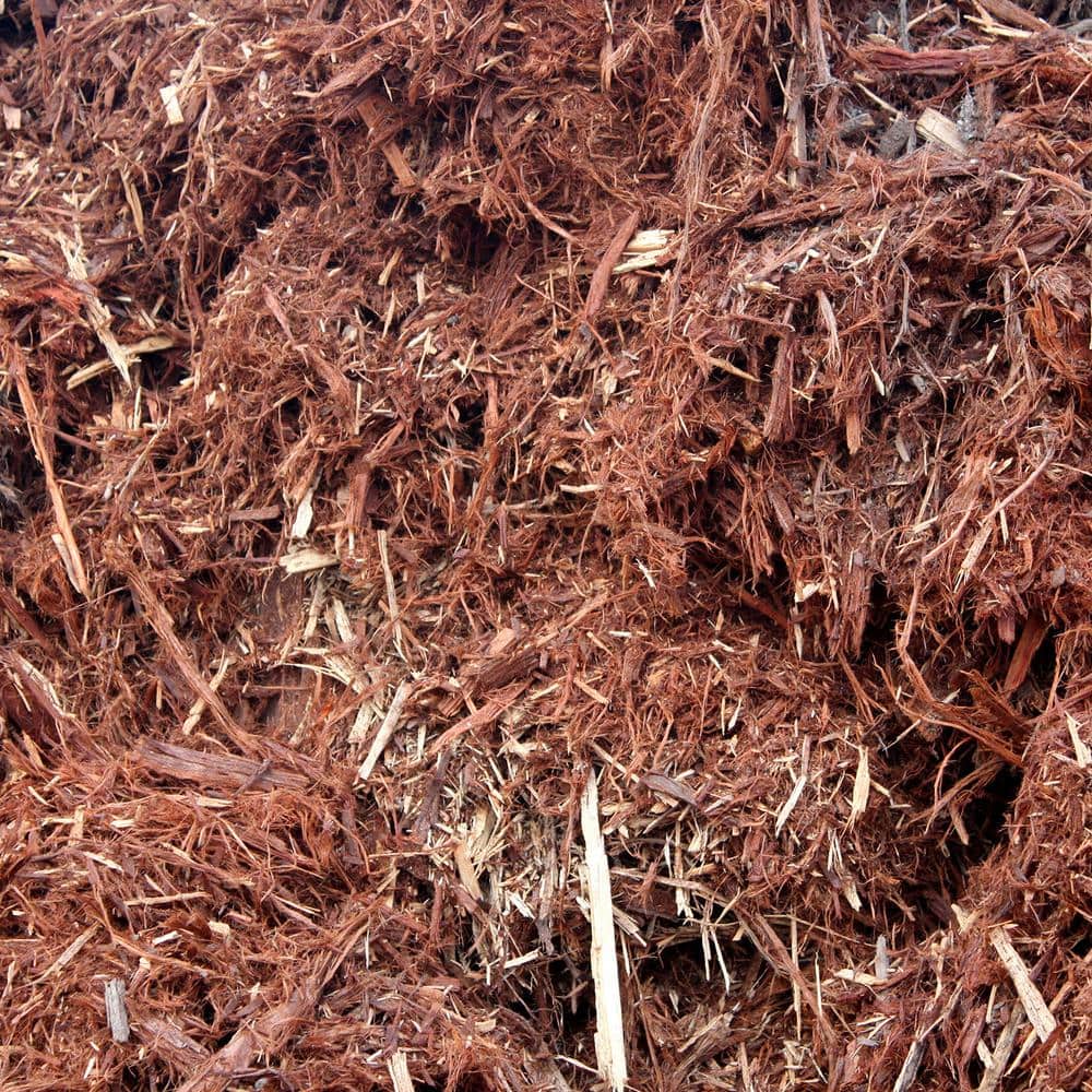 MIGHTY109 Premium Shredded Redwood Mulch, Gorilla Hair, 48 Quarts.