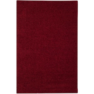 Athens Shag Red 6 ft. x 9 ft. Solid Area Rug