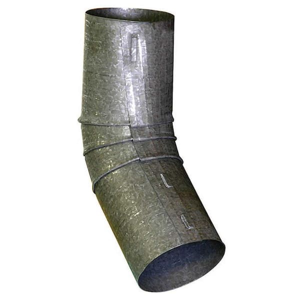 Gibraltar Building Products 2 in. Round Bonderized Steel 45-Degree Downspout Elbow