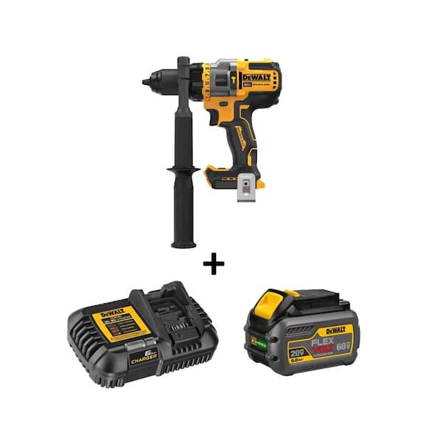 DEWALT 20V MAX Brushless Cordless 1/2 in. Hammer Drill/Driver with FLEXVOLT  ADVANTAGE (Tool Only) DCD999B - The Home Depot