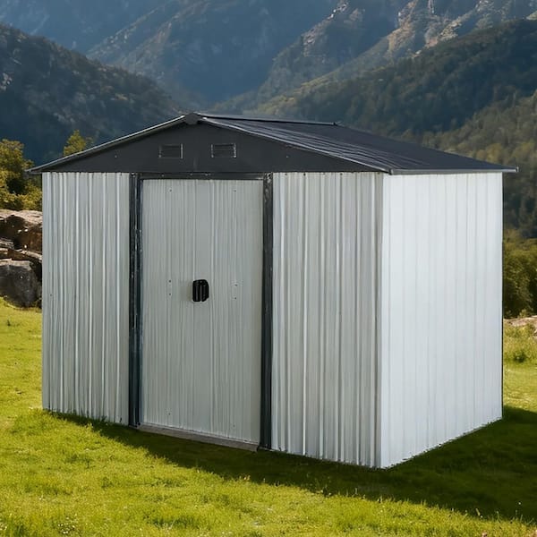 8 ft. x 4 ft. Metal Shed with Sliding Door (32 sq. ft.)