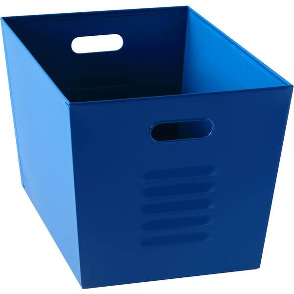 Muscle Rack 12 in. W x 11 in. H x 17 in. D Galvanized Steel Blue Utility Storage Bins (6-Pack)