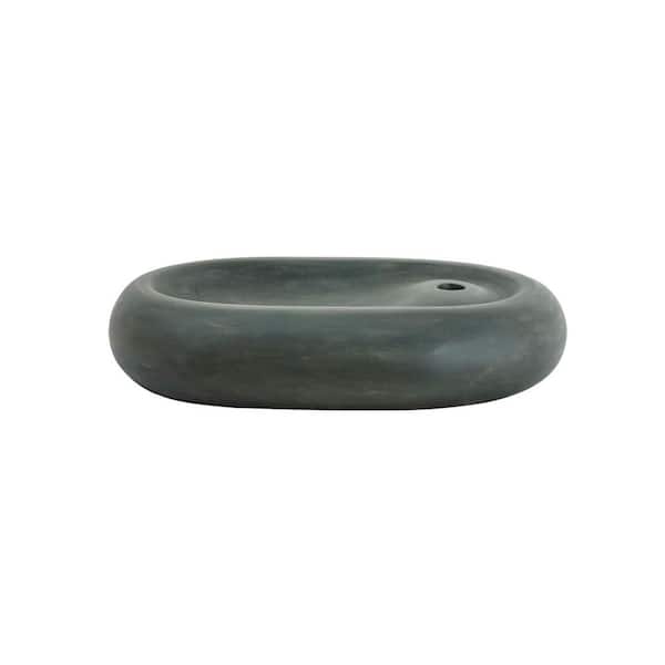 Maia 23.50 in Vessel Bathroom Sink in Copper Green