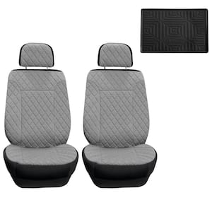 Ultra Sleek Car Seat Cushions 23 in. x 1 in. x 47 in. Oxford Fabric Front  Set