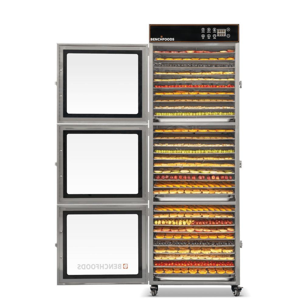 3-Zone 30 Tray Digital Premium Stainless-Steel Dehydrator with Glass Door