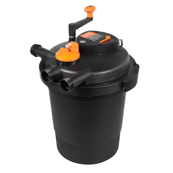 SKYSHALO Bio Pressure Pond Filter up to 3200 Gal. with 13-Watt UV-C Light 2630 GPH Pressurized Biological Pond Filter System
