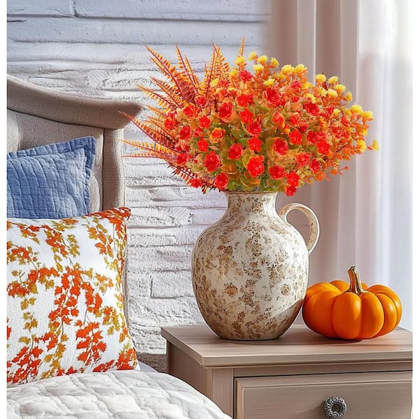 5 in. Pink Indoor Artificial Leaf Flower Balls Set of 10