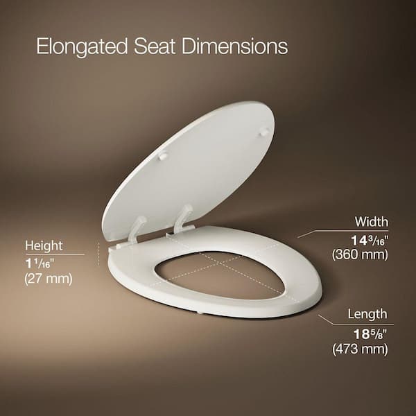 Stonewood Elongated Toilet Seat in Biscuit