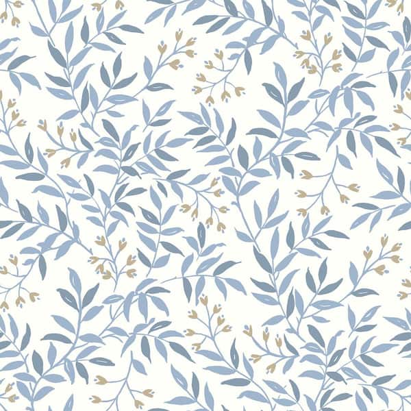 Chesapeake Senna Blue Pre-Pasted Non-Woven Wallpaper Sample