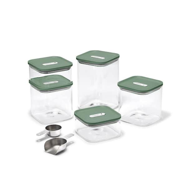 14-piece Sage Glass Airtight Container Set
