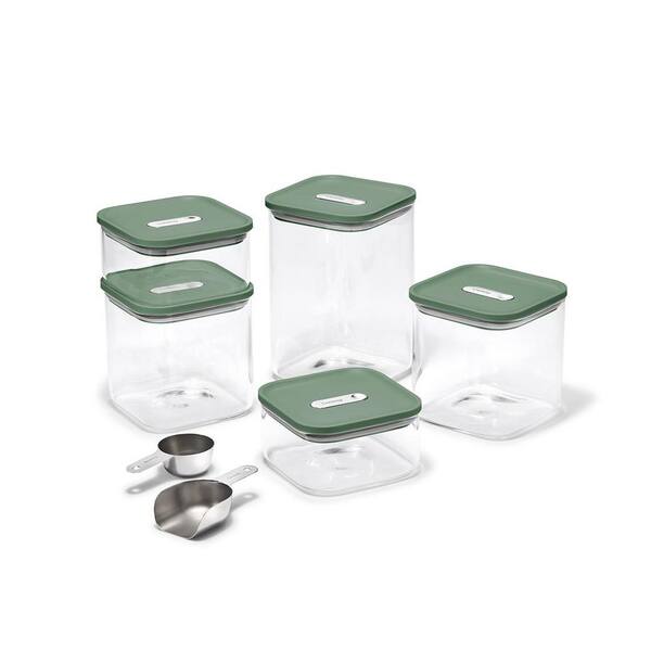 14-piece Sage Glass Airtight Container Set