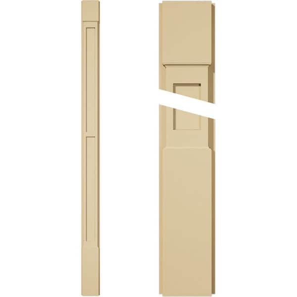 Ekena Millwork 2 in. D x 6 in. W x 96 in. L Primed Polyurethane Pilaster 1- Pack