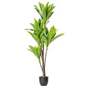 60 in. Green Artificial Dracaena Everyday Tree in Pot