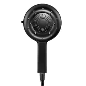 Nebia Corre 4-Spray Patterns with 1.5 GPM 6.5 in. Wall Mount Fixed and Handheld Shower Head in Matte Black