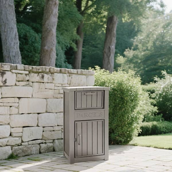 Waterproof and Anti-Theft 60 Gal. Resin Deck Box Package Delivery