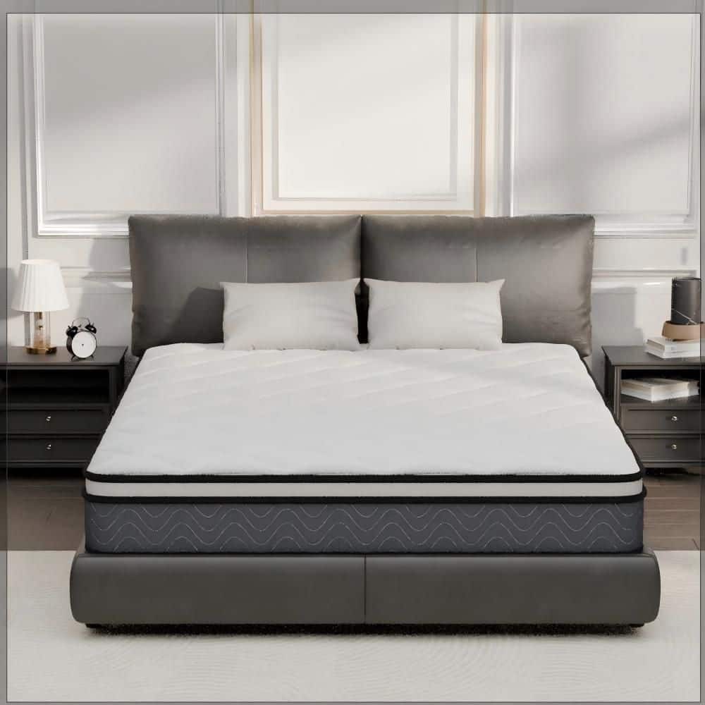 VelaDream Queen Plush Hybrid Memory Foam 10 in. Pocket Spring