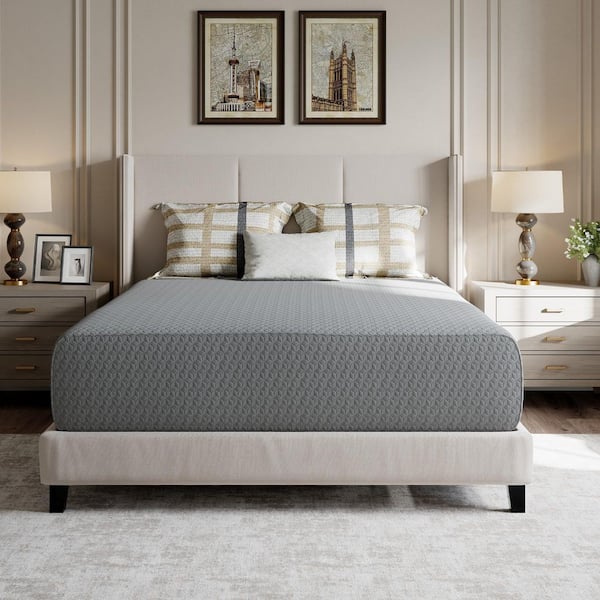 Queen Medium Cooling Charcoal Infused Foam Mattress 14 in. Bed-in-a-Box Mattress