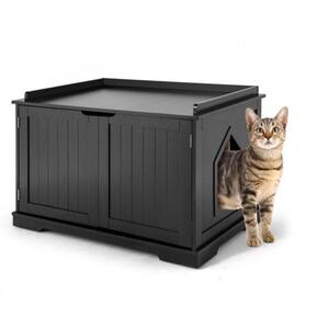 AACULPET Cat Litter Box Enclosure, PS Material Waterproof Hidden