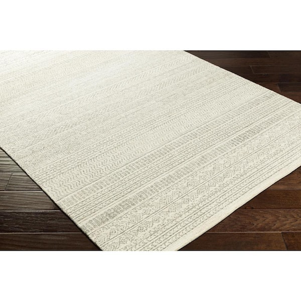 Alfaro Khaki 9 ft. x 12 ft. Indoor Area Rug