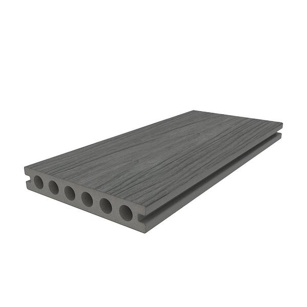 NewTechWood Voyager Hollow Board 1-in x 6-in x 8-ft Brazilian Ipe Grooved Composite Deck Board (10-Pack)