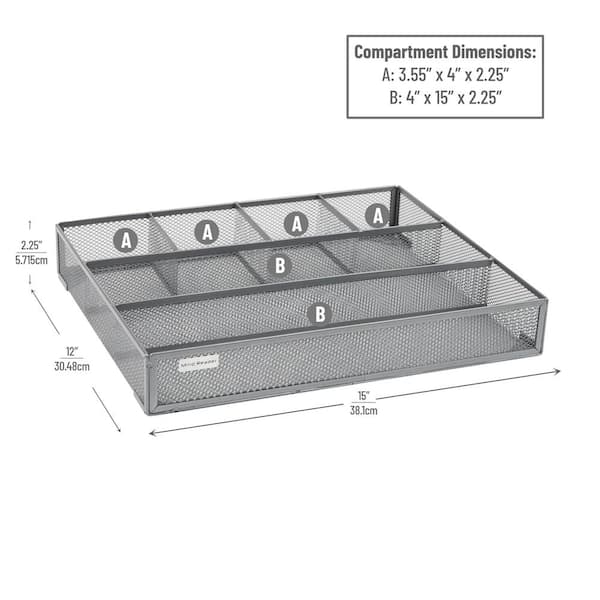 Mind Reader Network Collection, 4-Compartment Utensil or Supply