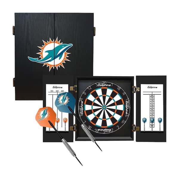 IMPERIAL Miami Dolphins Dartboard Set IMP 624-1008 - The Home Depot