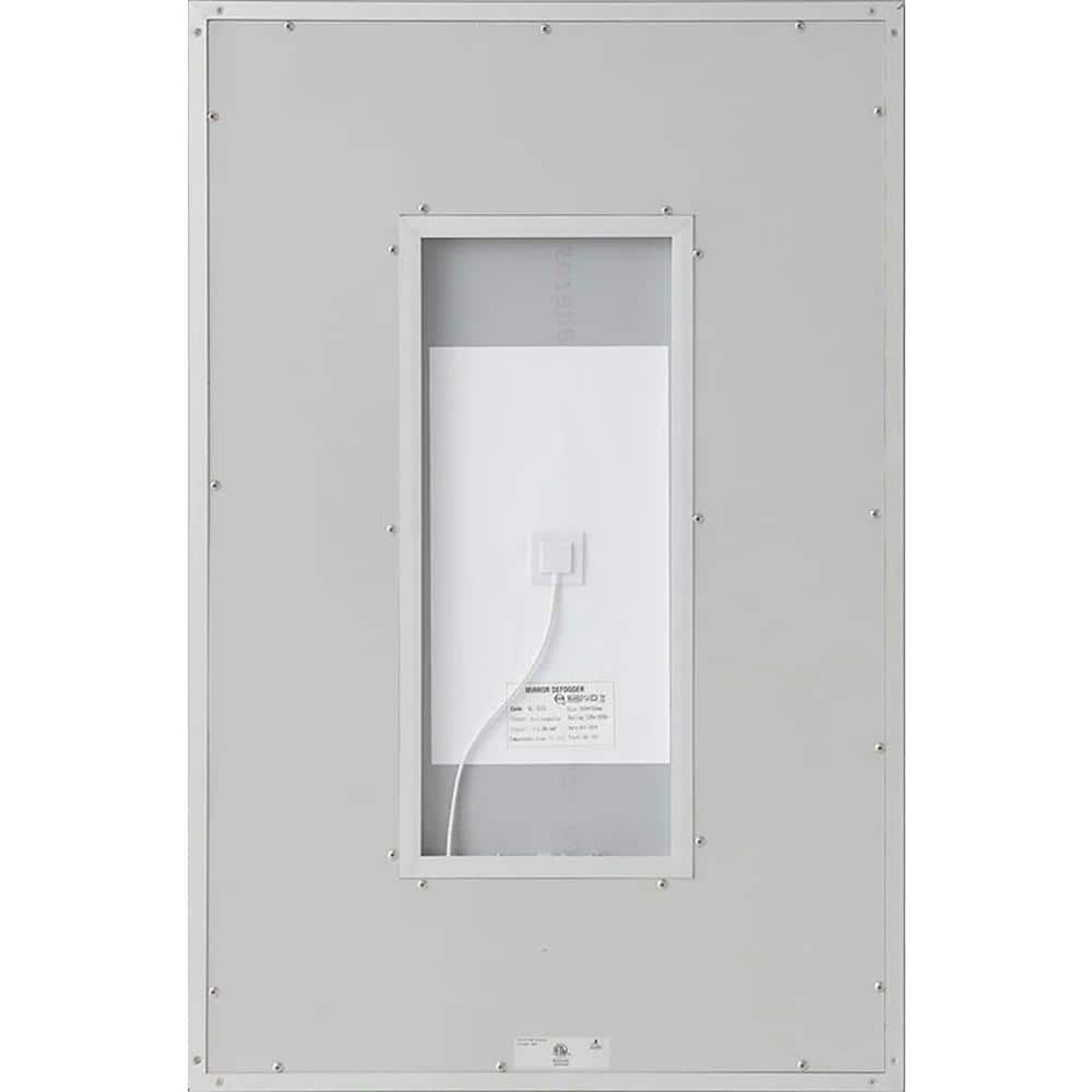 Elegance 36'' Silver Rectangular LED Bathroom Vanity Mirror