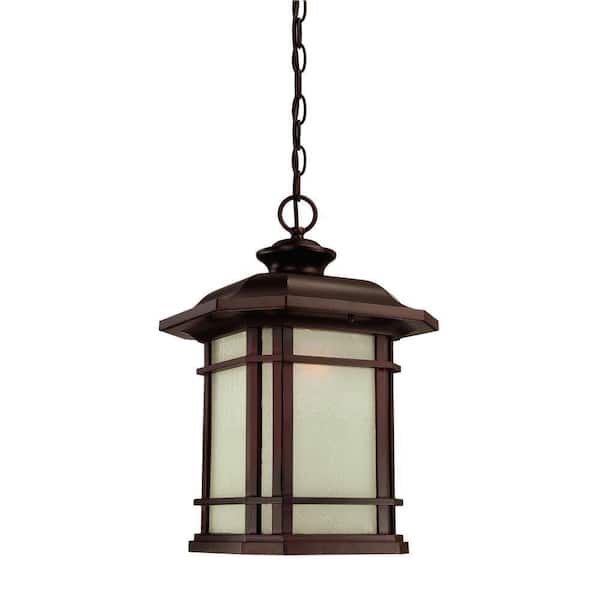 Acclaim Lighting Somerset Collection Hanging Outdoor 1-Light Architectural Bronze Light Fixture