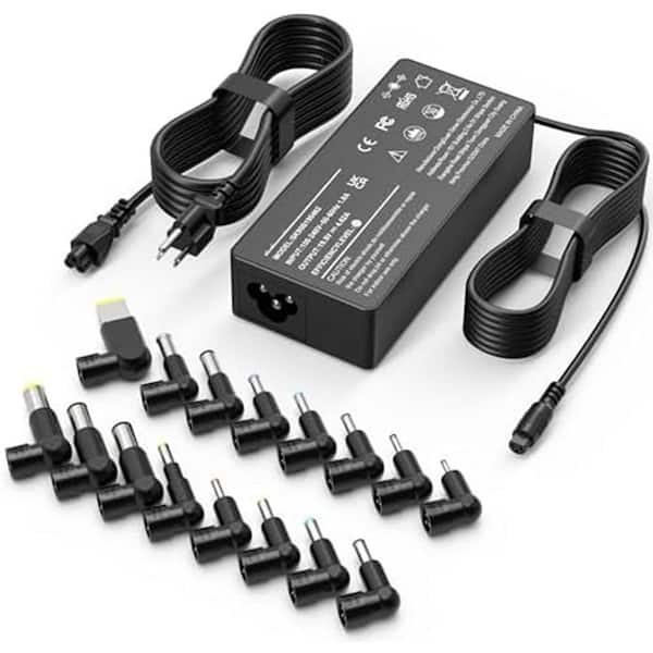 90W Universal Laptop Charger with 16 Tips Compatible with HP Dell Lenovo Asus Acer Toshiba Ultrabook Chromebook