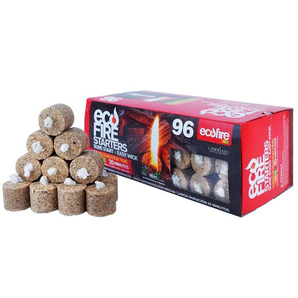 ecofire All Natural Fire Starters for Fire Pit, Charcoal Grill Lighter