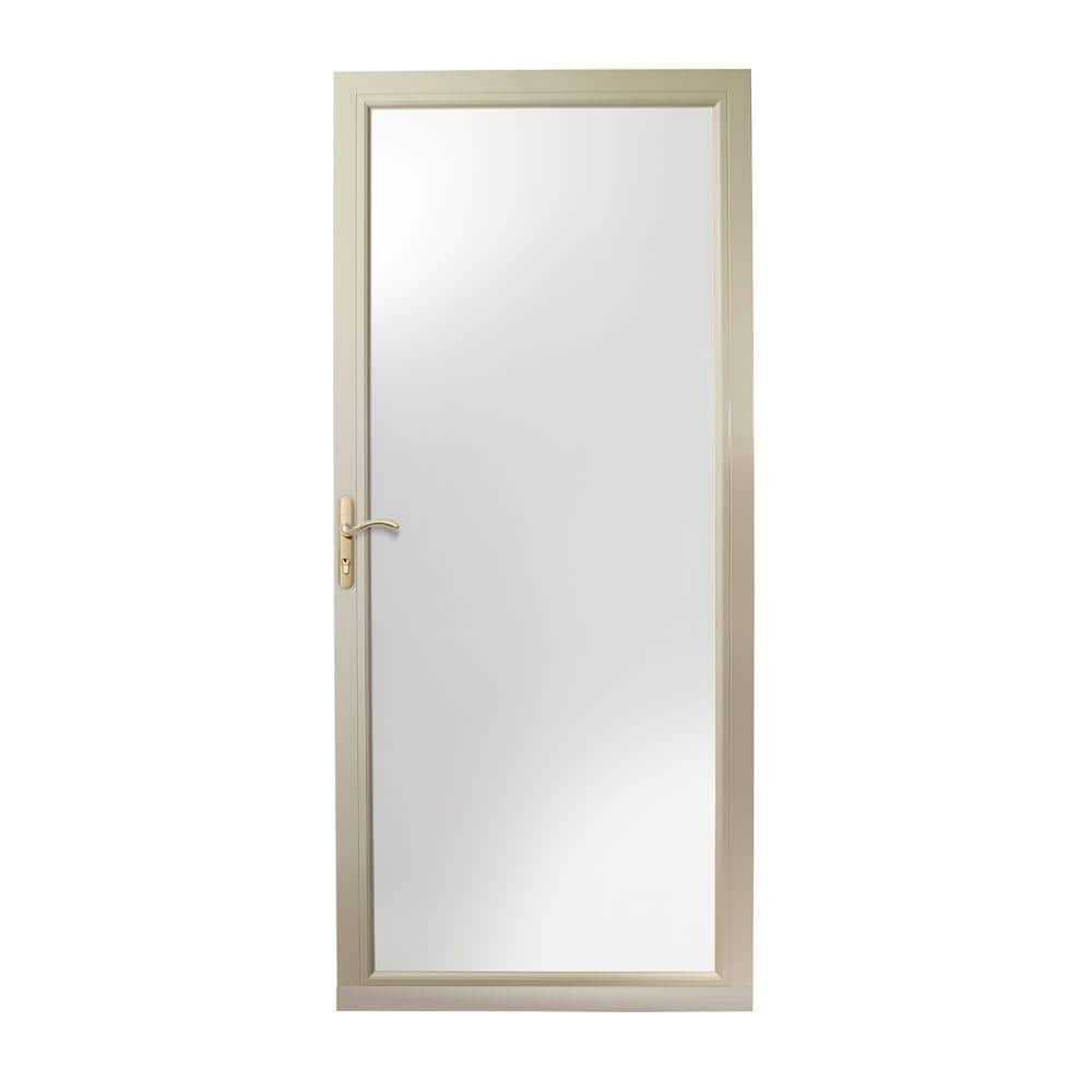3000 Series 36 in. x 80 in. Sandtone Left-Hand Full View Interchangeable Al