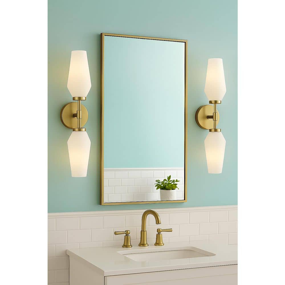 Gio 2-Light Lacquered Brass Sconce price history on PriceWatchPro