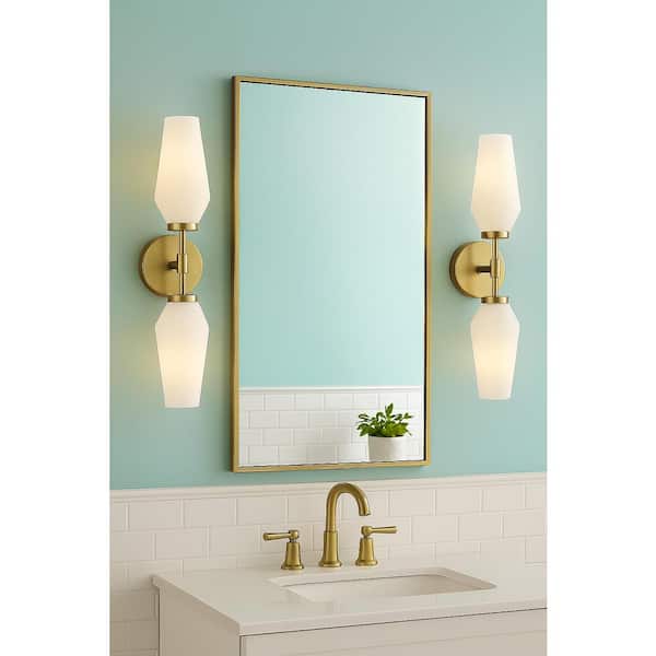 Gio 2-Light Lacquered Brass Sconce