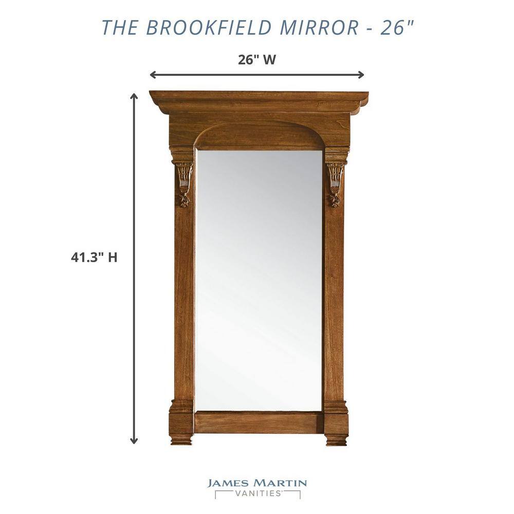Bright White Rectangular Wood Framed Vanity Mirror