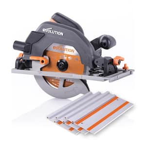 15 Amp 7-1/4 in. Circular Track Saw Kit with 40 in. Track, Electric Brake and Multi-Material Blade