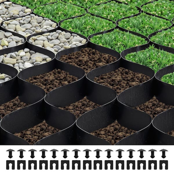 Ground Grid 1885 lb. per sq. ft. Load Weed Barrier 2 in. Depth Patio Pavers 27 x 4 ft. Ground Stabilization Grid for DIY