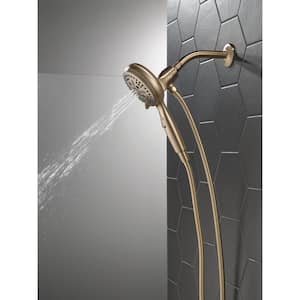 SureDock Magnetic 7-Spray Patterns 1.75 GPM 4.94 in. Wall Mount Handheld Shower Head in Champagne Bronze