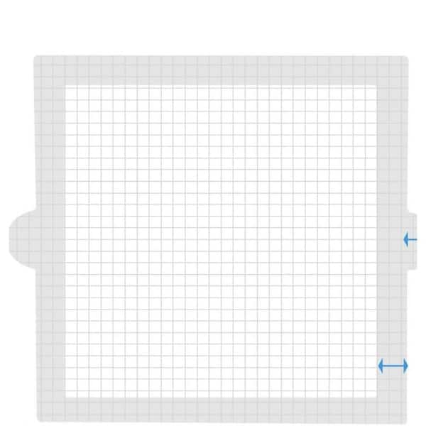 Aoibox Square 1.06 in. H x 5.04 in. D White Plastic Decorative Drain Cover Catcher Disposable for Bathroom in (50-Pieces)