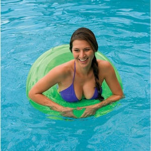 Colorful Transparent Inflatable Swimming Pool Tube Raft (6-Pack)