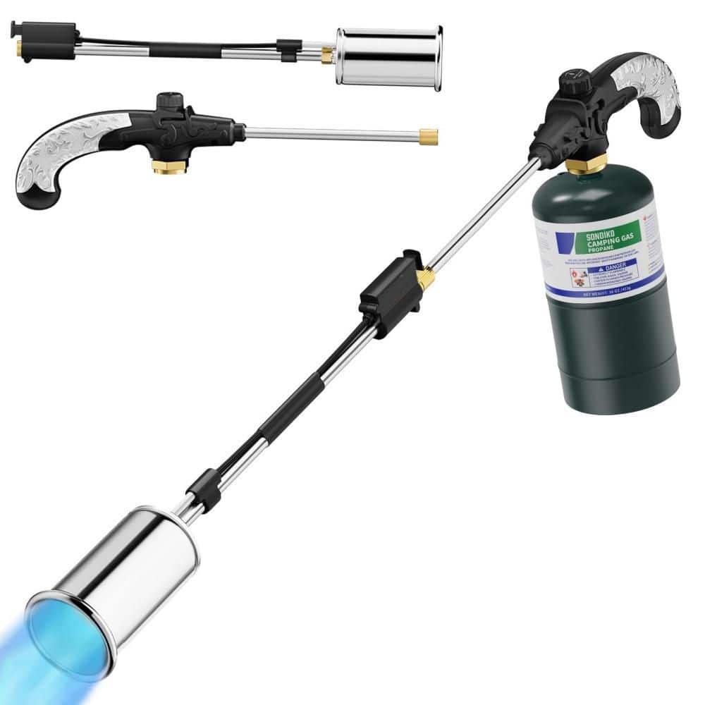 hcman 30 in. Detachable Propane Torch Weed Burner for Garden, Wood