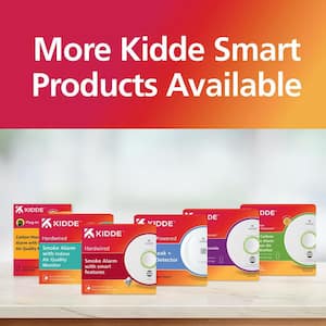 Kidde Smart Smoke Detector with Indoor Air Quality Monitor, Hardwired and Voice Alerts
