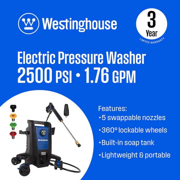 Westinghouse EPX3500 EPX3500 2500 PSI 1.76 GPM Cold Water Electric