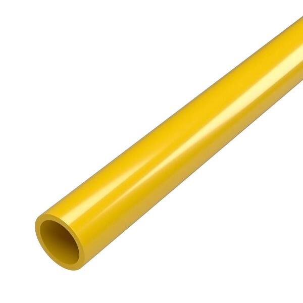 Formufit 1/2 in. x 5 ft. Furniture Grade Sch. 40 PVC Pipe in Yellow