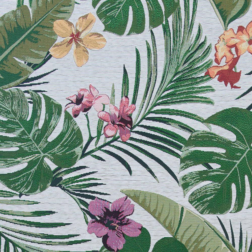 Ivory Floral Essence Flat Woven Synthetic Area Rug, 8' x 11'
