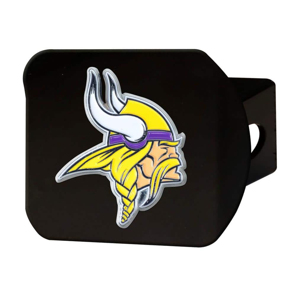 FANMATS NFL - Minnesota Vikings 3D Chrome Emblem on Type III Black Metal  Hitch Cover 21557 - The Home Depot