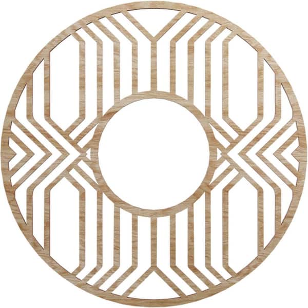 Ekena Millwork 0.375 in. x 6.625 in. x 18 in. Wood Medallion Moulding