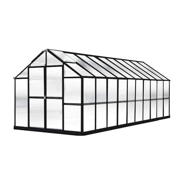 Growers Edition 8 ft. W x 20 ft. D x 7.6 ft. H Black Greenhouse