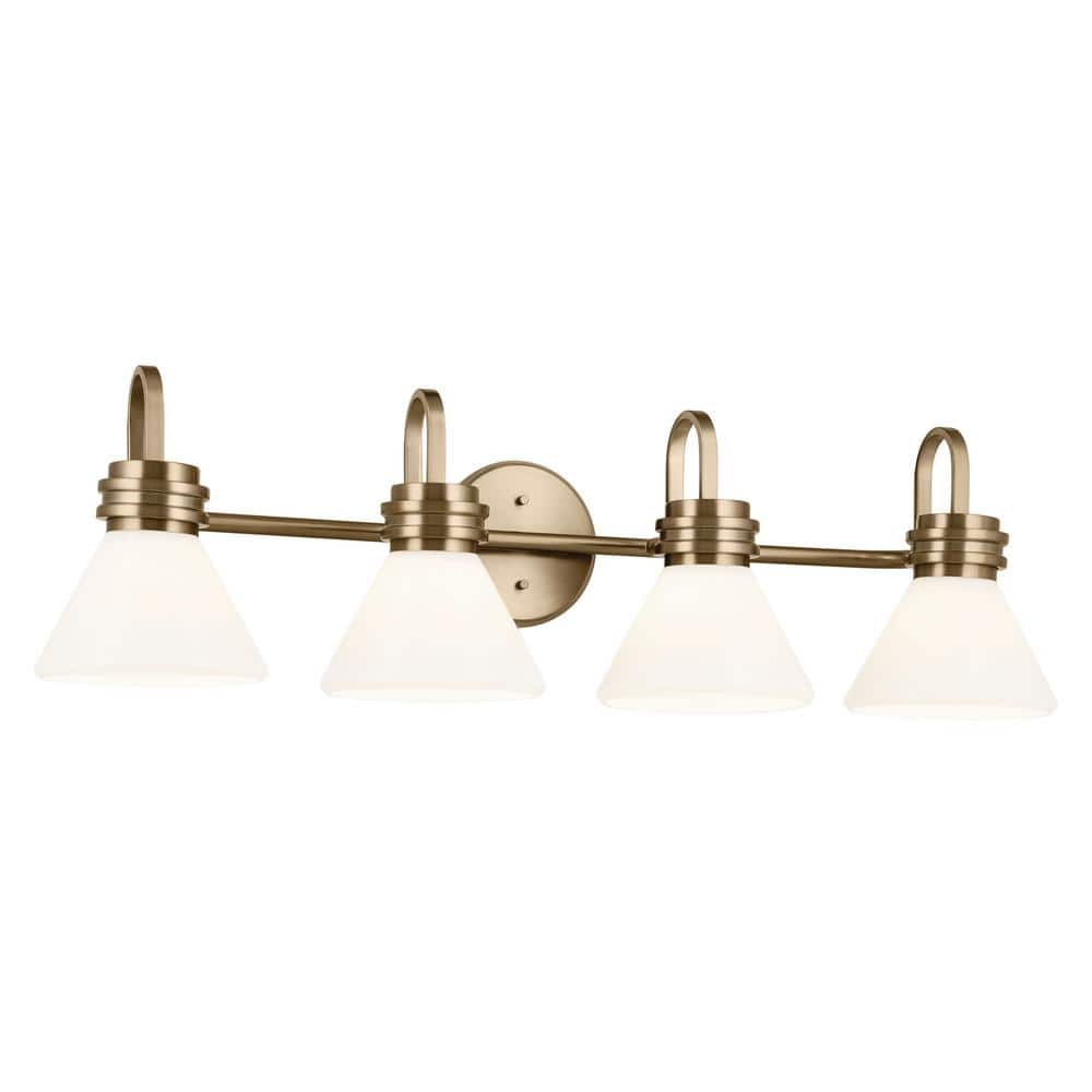 KICHLER Farum 34 in. 4Light Champagne Bronze Modern Bathroom Vanity