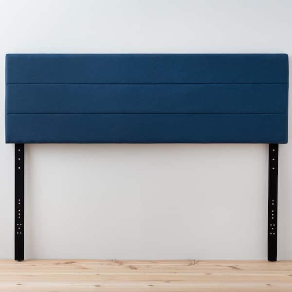 Brookside Stella Navy Twin/Twin XL Mid-Rise Upholstered Channel Headboard